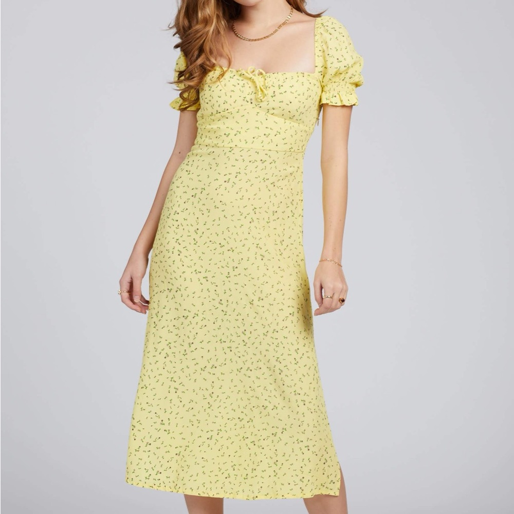 Faithfull the Brand Evelyn Midi Dress La Fica Floral US8/Large NWT